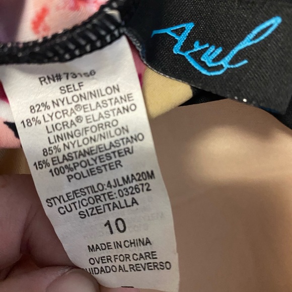 ‼️SALE‼️Azul one-piece floral swimsuit size 10 NWT - Picture 3 of 13